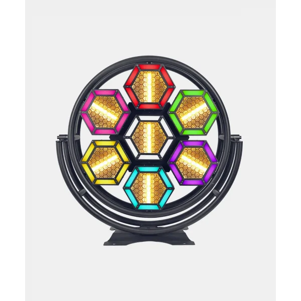 RETRO 7.350 Led Işık 7 gözlü 350W | Boyama | Strobe | Efekt | Gece Klübü | Disko | Sahne Show