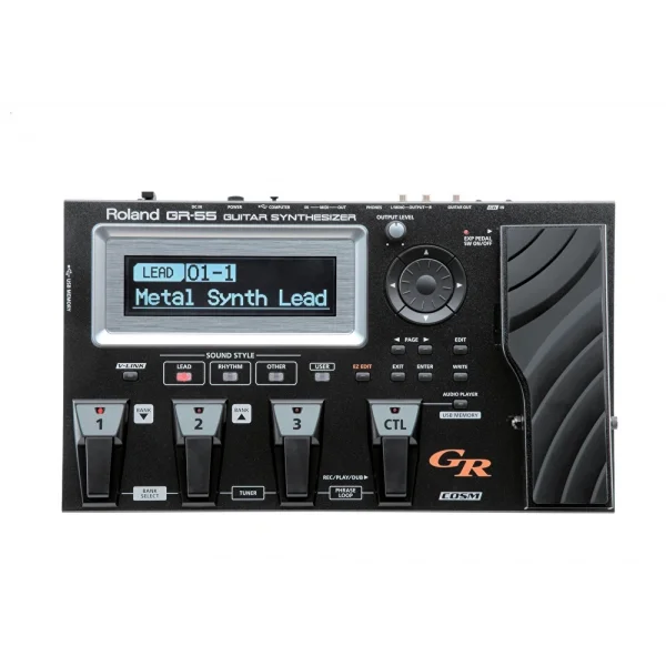 ROLAND GR-55GK-BK Gitar Synthesizer - GK3 Manyetik Setli