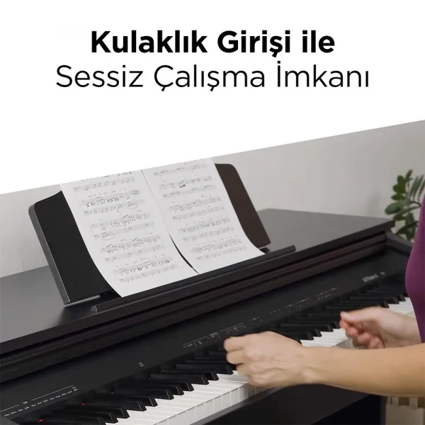 ROLAND RP30-CRL Gülağacı Dijital Duvar Piyanosu (Tabure & Kulaklık Hediyeli)