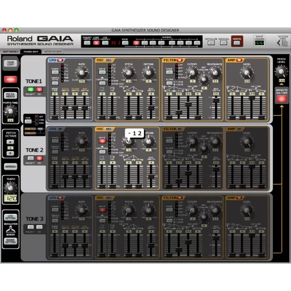 ROLAND SD-SH01 GAIA SOUND DESIGNER Synthesizer Yazılımı (CD)