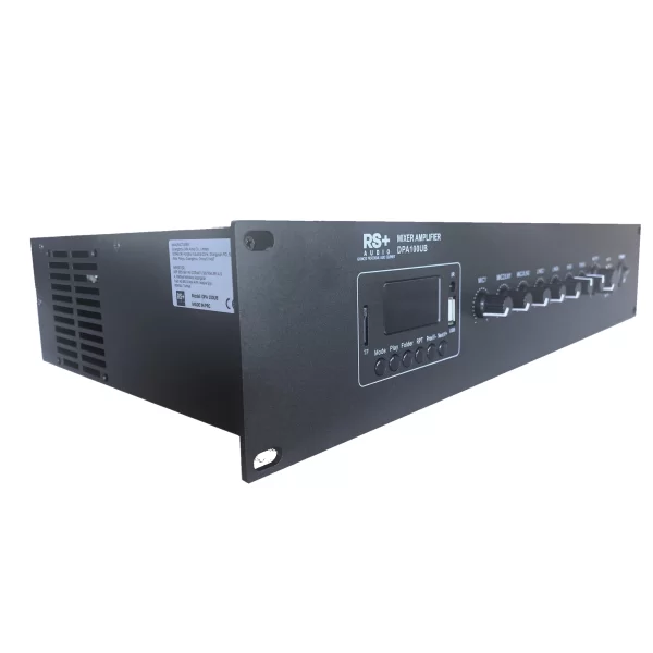 RS Audio DPA 100UB Mixer-Ampli 60W/100V Bluetooth USB Radyo