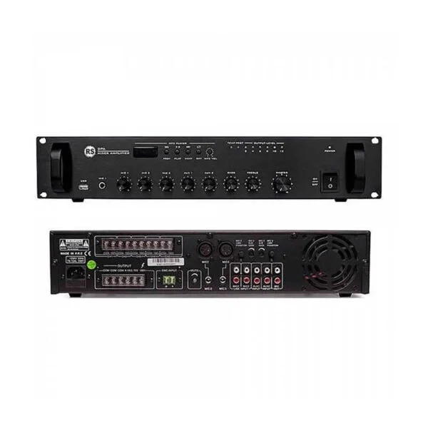 RS Audio DPA 200UB Mixer-Amplifier 120W/100V Bluetooth USB Radyo