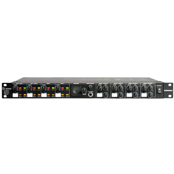 Samson S-ZONE 4-Zone Stereo Matrix Mixer, 1U