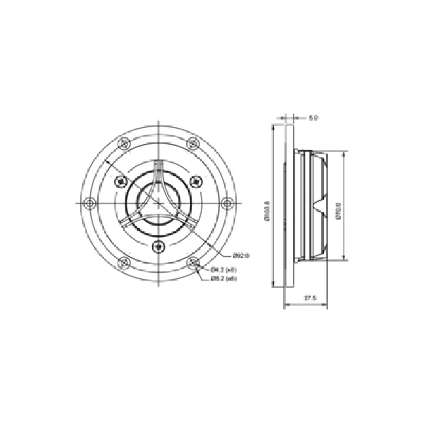 SB Acoustics SATORI TW29TXN-B-8 Tweeter