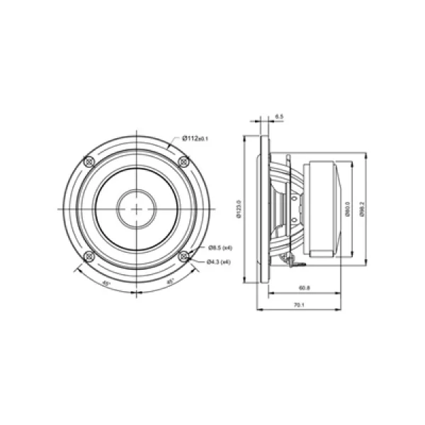SB Acoustics SB12MNRX2-25-4  / NOREX