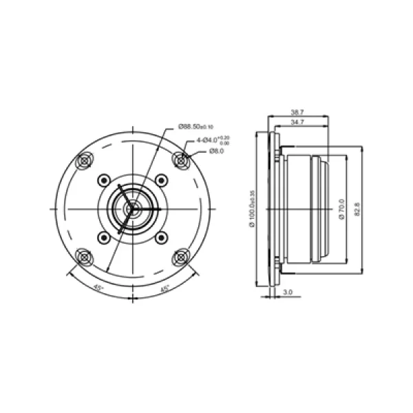 SB Acoustics SB26ADC-C000-4 Tweeter