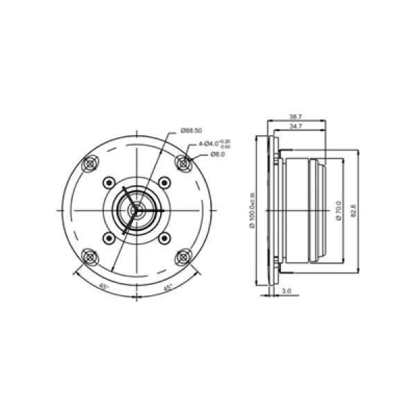 SB Acoustics SB26CDC-C000-4 Seramik Tweeter