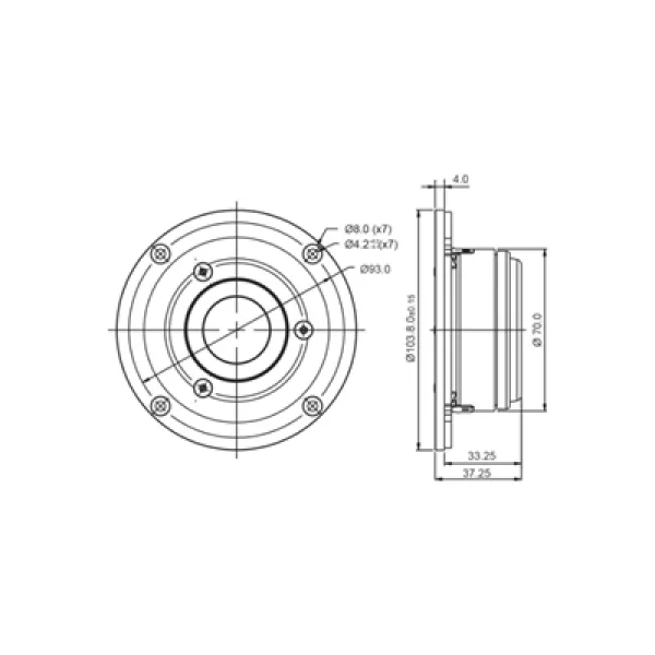 SB Acoustics SB29RDAC-C000-4 Tweeter