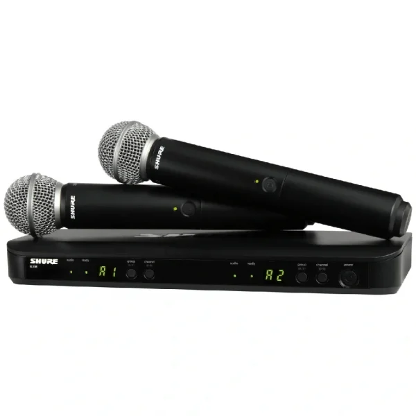 SHURE BLX288E/SM58 Portatif Çift El Kablosuz Mikrofon Seti