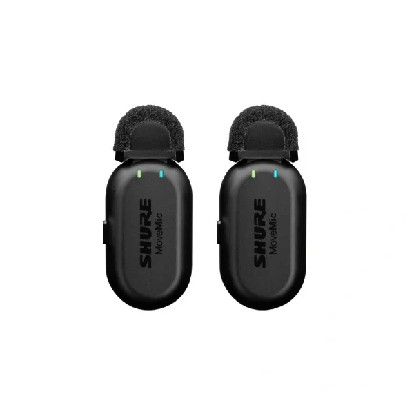 SHURE MoveMic Two Receiver Kit İki kanal Kablosuz Yaka Mikrofonu(Alıcı Dahil)