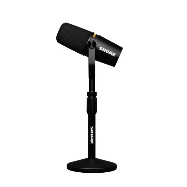 Shure MV7+ BUNDLE |XLR/USB Podcast Yayın Mikrofonu ve stand (K-Black)