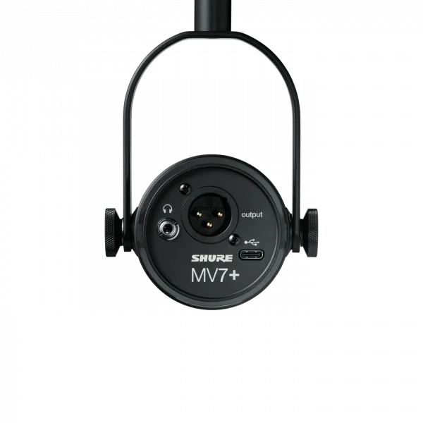 Shure MV7+ | XLR/USB Podcast Yayın Mikrofonu (K-Black)