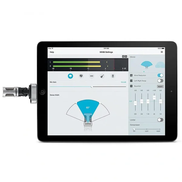 SHURE MV88 USB-C Stereo Condenser Microphone