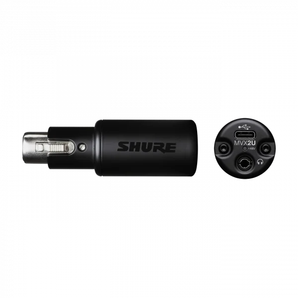 Shure MVX2U – XLR/USB-C Dijital Ses Arayüzü: Mikrofonunuzu USB ile Bilgisayara Bağlayın