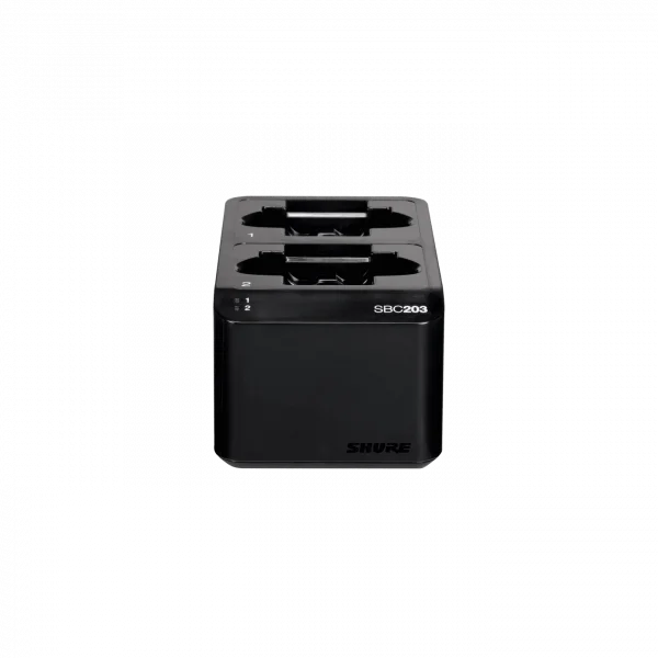 Shure SBC203 Çift Yuvalı Şarj İstasyonu for SLX-D Transmitter için