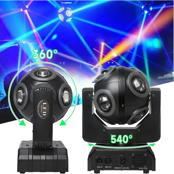 Flash FL-50 Led Moving Head Efekt Işık, 8x15W 8 beams Led + Lazer + Strobe 3 in 1
