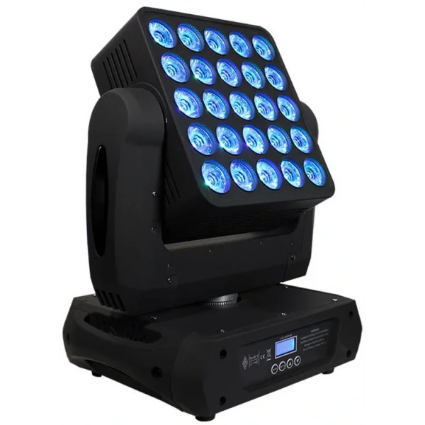 Sidera SDR-398 25x12W Matrix Led Moving Head Wash Beam + Effect + Pixel