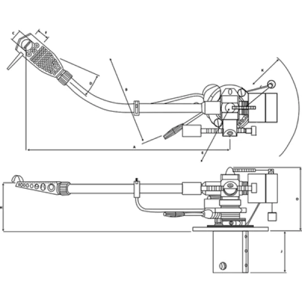 SME Series M2-12R 12 İnç Pikap Kolu