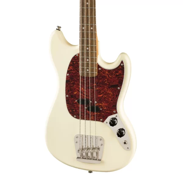 Squier Classic Vibe 60s Mustang Bass Laurel Fingerboard Olympic White Bas Gitar