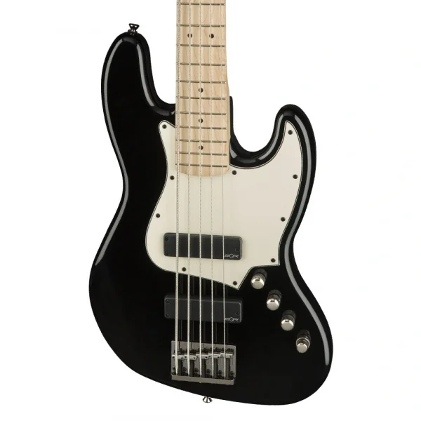 Squier Contemporary Active Jazz Bass V HH Akçaağaç Klavye Black 5 Telli Bas Gitar