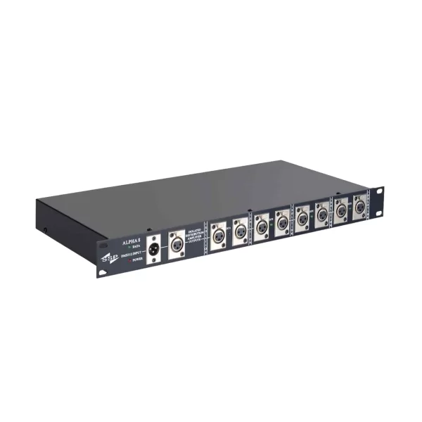 SSP ALPHA 8 8 kanal DMX Splitter, 19 Rack uyumlu