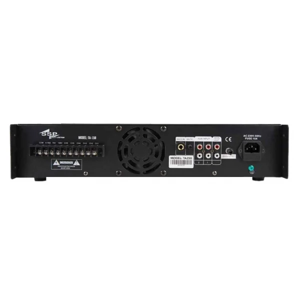 SSP Audio TA150 150W 100V Trafolu Mikser Amfi, Radyo, Bluotooh, USB, 6 Çıkışlı