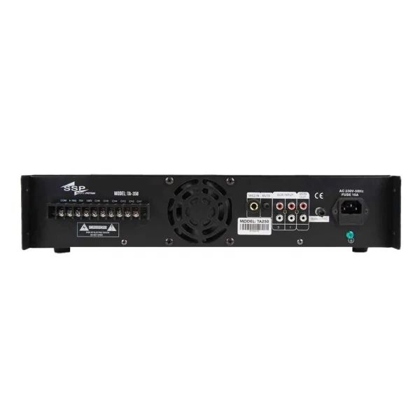 SSP Audio TA350 350W 100V Trafolu Mikser Amfi, Radyo, Bluotooh, USB, 6 Çıkışlı