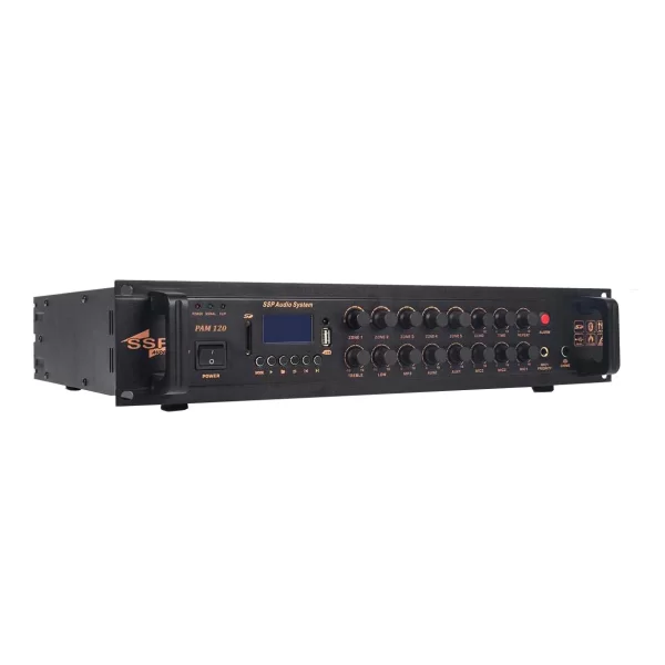 SSP PAM 120 120W/100V, 5-zone Mixer-Amplifier | USB Bluetooth FM