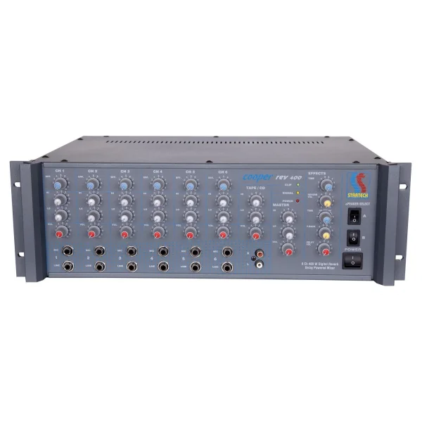 Startech COOPER REV 400 6 Kanal Minare Amfisi 500W, Reverb+Delay