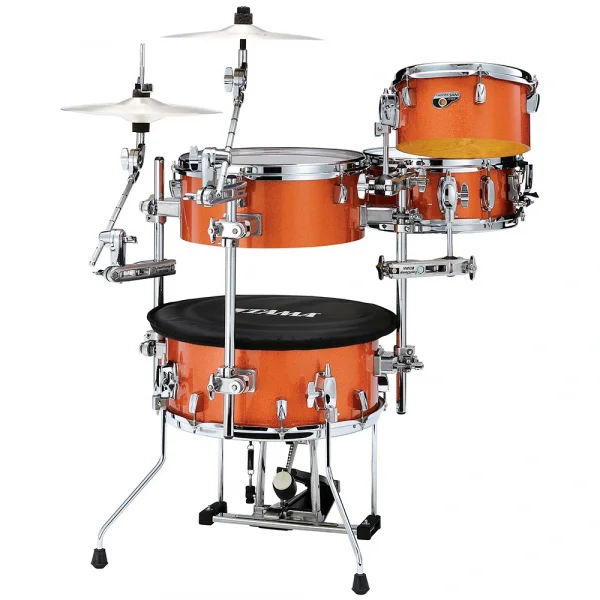TAMA CJB46C-BOS - Cocktail-JAM Bright Orange Sparkle 4 Parça (16B/10T/14F/12S) Aksamlı &amp; Çantalı Kompakt Akustik Davul Seti