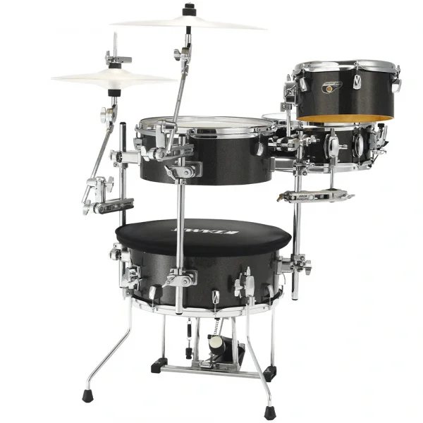 TAMA CJB46C-MGD - Cocktail-JAM Midnight Gold Sparkle 4 Parça (16B/10T/14F/12S) Aksamlı &amp; Çantalı Kompakt Akustik Davul Seti