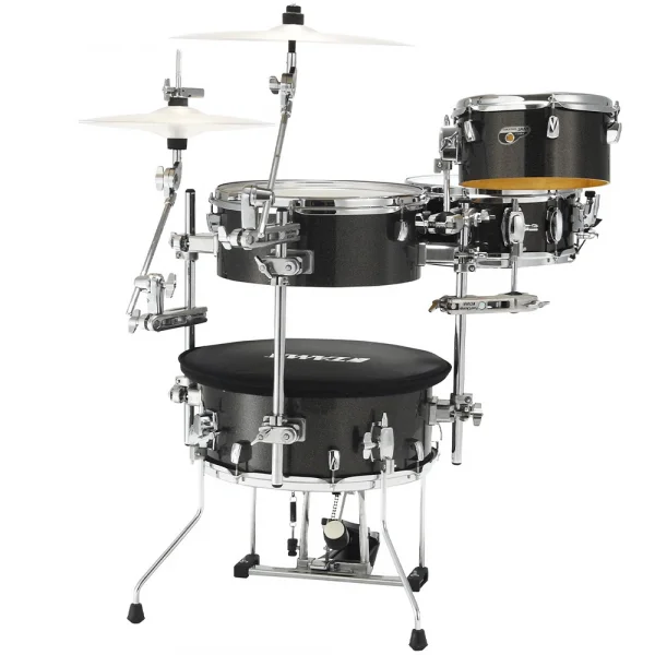 TAMA CJB46C-MGD - Cocktail-JAM Midnight Gold Sparkle 4 Parça (16B/10T/14F/12S) Aksamlı& Çantalı Kompakt Akustik Davul Seti