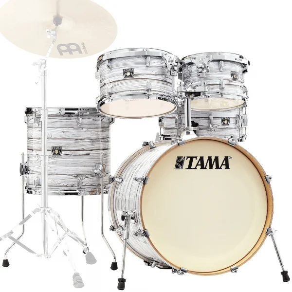 TAMA CK50RS-ICA Superstar Classic Ice Ash Wrap 5 Parça (20B/10T/12T/14F/14S) Akustik Davul Seti