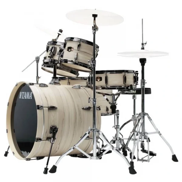 TAMA IP62H6WBN-WBW - Imperialstar White Birch Wrap 6 Parça (22B/10T/12T/14F/16F/14S) Akustik Davul Seti