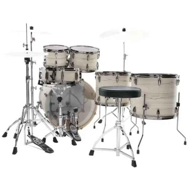 TAMA IP62H6WBN-WBW - Imperialstar White Birch Wrap 6 Parça (22B/10T/12T/14F/16F/14S) Akustik Davul Seti