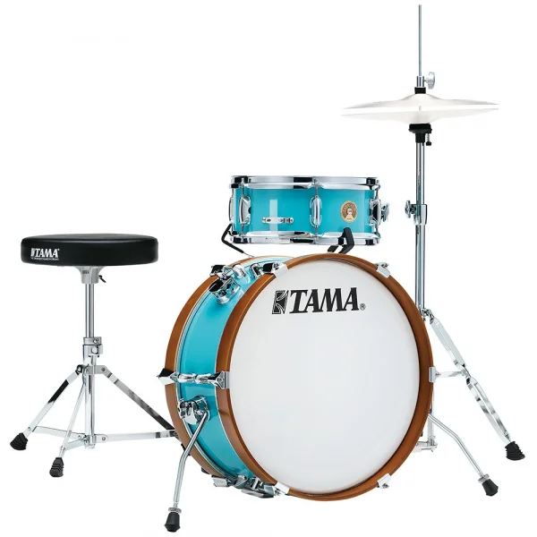 TAMA LJK28H4-AQB Club-JAM Mini Aqua Blue 2 Parça (18B/12T) Aksamlı Akustik Davul Seti