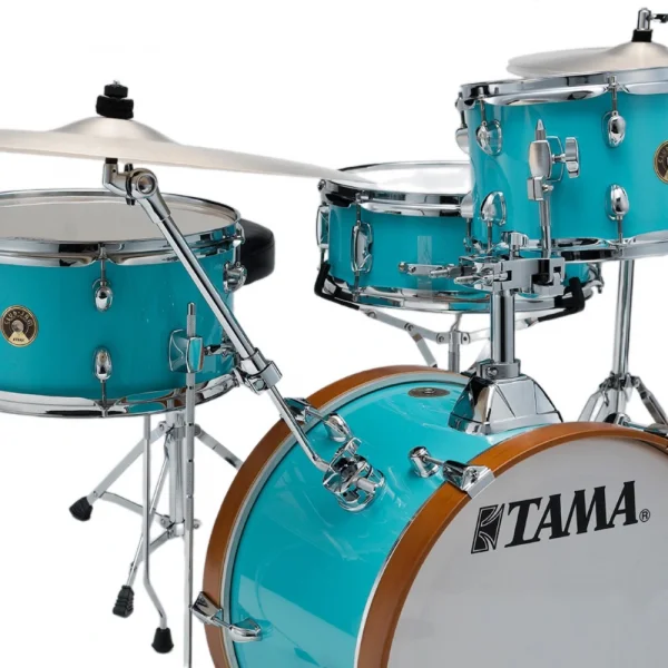 TAMA LJK48H4-AQB  Club-Jam Aqua Blue 4 Parça (18B/10T/14F/13S) Aksamlı Akustik Davul Seti