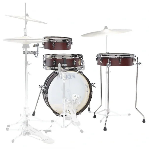 TAMA LJK48PBN-BWW Limited Club-JAM Pancake Burgundy Walnut Wrap 4 Parça (18B/10T/13F/12S) Akustik Davul Seti