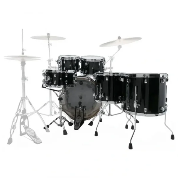 TAMA MBS52RZS-PBK Starclassic Performer Piano Black 5 Parça (22B/10T/12T/14F/16F) Akustik Davul Seti