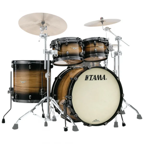 TAMA ME42TZSL-NWB - Starclassic Maple Exotic Natural Pacific Walnut Burst 4 Parça (22B/10T/12T/16F) Akustik Davul Seti