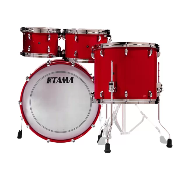 TAMA TM42RZSS-SDR STAR Maple Solid Candy Red 4 Parça (22B/10T/12T/16F) Akustik Davul Seti
