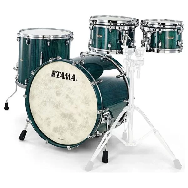 TAMA TW42RZS-LIC STAR Walnut Light Indigo Japanese Chestnut 4 Parça (22B/10T/12T/16F) Akustik Davul Seti