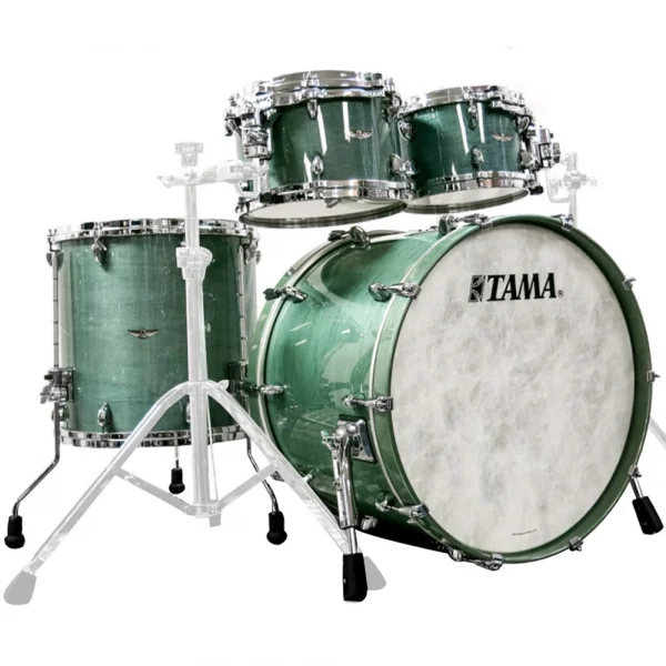 TAMA TW42RZS-SBU STAR Walnut Smoky Blue Mist 4 Parça (22B/10T/12T/16F) Akustik Davul Seti