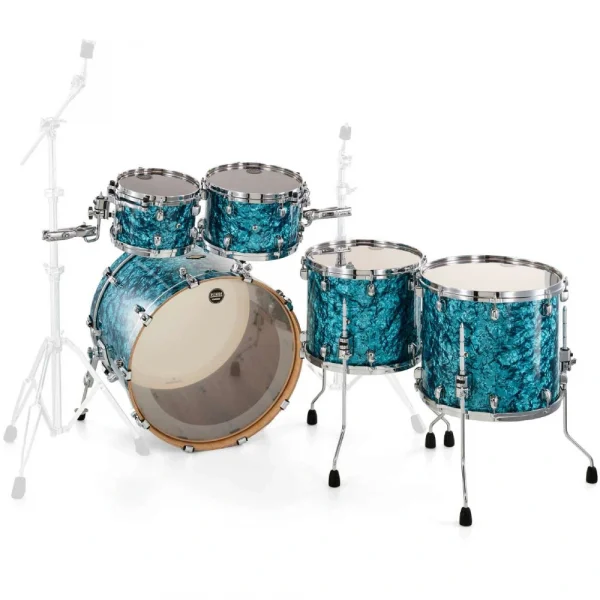 TAMA WBR52RZS-TQP - Starclassic Walnut/Birch Turquoise Pearl 5 Parça (22B/10T/12T/14F/16F) Akustik Davul Seti