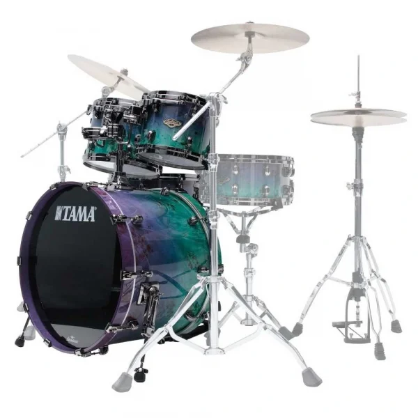 TAMA WBS42BNMS-NMF Limited Starclassic Walnut/Birch 4 Parça (22B/10T/12T/16F) Akustik Davul Seti