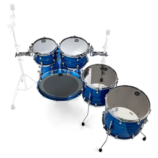 TAMA WBS52RZS-LOR Starclassic Walnut Birch Ocean Blue Ripple 5 Parça (22B/10T/12T/14F/16F) Akustik Davul Seti