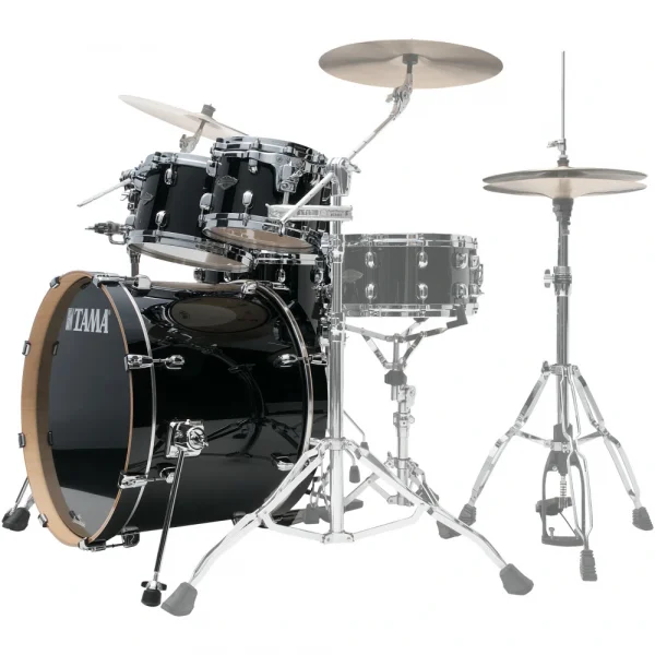 TAMA WBS52RZS-PBK Starclassic Walnut/Birch Piano Black 5 Parça (22B/10T/12T/14F/16F) Akustik Davul Seti