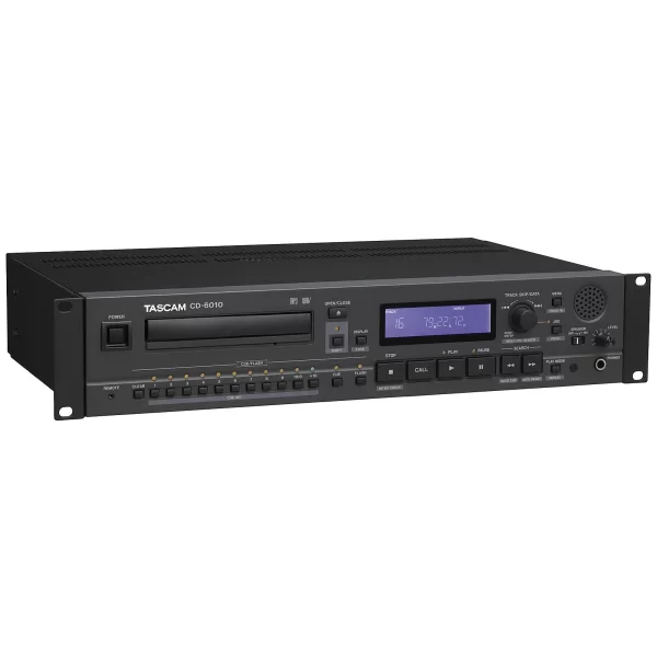 Tascam CD-6010 Prof.Broadcast CD-Player, 2U and Tray type CD