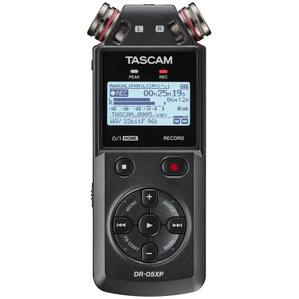 Tascam DR-05XP 32 bit float, handheld stereo recorder