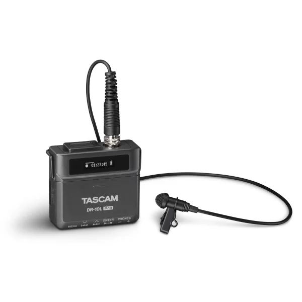 Tascam DR-10L PRO Digital Audio Recorder With 32 Bit recording, Lavalier Microphone.Remotecontrol and Timecode Sync via optional AK-BT1
